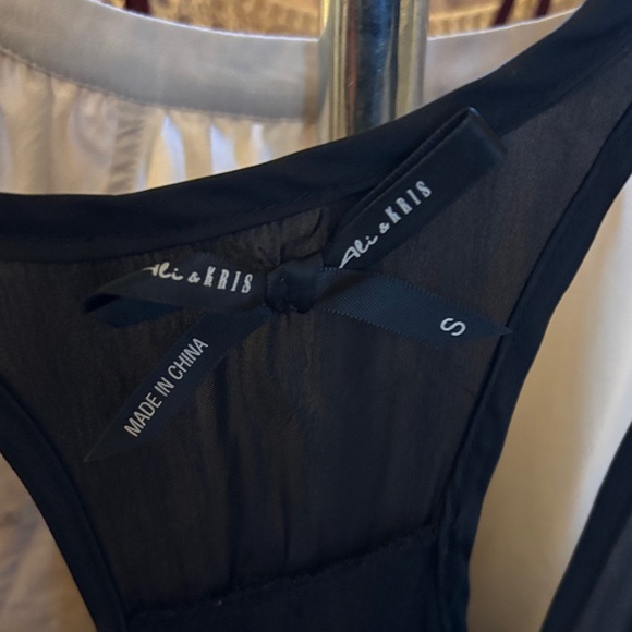 Ali & Kris Black Camisole with Ruffle Detail - Picture 4 of 5